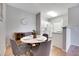 Dining area with round table and chairs near kitchen at 3302 N 7Th St # 366, Phoenix, AZ 85014