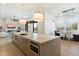 Spacious kitchen island with breakfast bar and modern appliances at 3750 N Piedra Cir, Mesa, AZ 85207