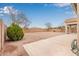 Landscaped backyard with gravel and a patio at 4170 E Winged Foot Pl, Chandler, AZ 85249