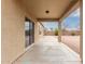 Covered patio with access from sliding glass door, overlooks backyard at 4170 E Winged Foot Pl, Chandler, AZ 85249