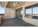 Private balcony with city views at 4200 N Miller Rd # 526, Scottsdale, AZ 85251