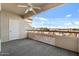 Balcony with city views and ceiling fan at 4200 N Miller Rd # 526, Scottsdale, AZ 85251