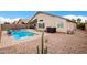 Relaxing backyard retreat featuring a refreshing pool and ample space for outdoor enjoyment at 42276 W Chisholm Dr, Maricopa, AZ 85138