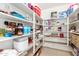 Well-organized pantry with ample shelving for storage at 42276 W Chisholm Dr, Maricopa, AZ 85138