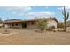 Single story home featuring a covered porch and desert landscape at 43006 N 3Rd Ave, New River, AZ 85087