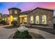 Elegant entryway with a beautiful fountain at 4368 E Estrella Ct, Gilbert, AZ 85296