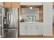 Stainless steel refrigerator in modern kitchen at 4501 E Paradise Ln, Phoenix, AZ 85032