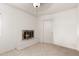 Built-in fireplace in a corner of a room at 4809 W Sandra Ter, Glendale, AZ 85306