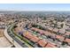 Aerial view of neighborhood, showing community layout and streets at 5582 W Aster Dr, Glendale, AZ 85304