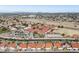 Aerial view of community, showing homes, pool, and school at 5582 W Aster Dr, Glendale, AZ 85304