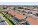 Aerial view of homes with pools and lush landscaping at 5582 W Aster Dr, Glendale, AZ 85304