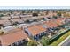 Aerial view of homes showcasing rooftops and backyard pools at 5582 W Aster Dr, Glendale, AZ 85304