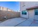 Small private patio area adjacent to the building at 600 S Dobson Rd # 166, Mesa, AZ 85202