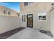 Private back patio with brick wall and small yard at 601 E Palo Verde Dr # 14A, Phoenix, AZ 85012