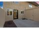 Private patio with concrete flooring and storage shed at 601 E Palo Verde Dr # 14A, Phoenix, AZ 85012