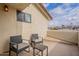 Private patio with seating area and city views at 7764 N 19Th Dr, Phoenix, AZ 85021