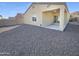 Covered patio and gravel backyard with a nice view at 8148 W Atlantis Way, Phoenix, AZ 85043