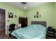 Bedroom with double bed, desk, and view of upper floor at 850 E Del Rio St, Chandler, AZ 85225