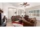 Bright living room with two comfy sofas and a coffee table at 8725 E Indigo St, Mesa, AZ 85207