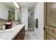 Double vanity bathroom with walk-in shower at 9505 E Superstition Mountain Dr, Gold Canyon, AZ 85118