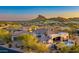 Desert home featuring a private pool, outdoor patio, and mountain views at 9505 E Superstition Mountain Dr, Gold Canyon, AZ 85118