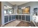 Elegant bathroom with double vanity, soaking tub, and shower at 9778 E Barley Rd, Florence, AZ 85132