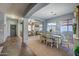 Elegant dining room with a charming table and hutch at 9778 E Barley Rd, Florence, AZ 85132