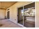 Private balcony with sliding glass doors leading to the bedroom at 10410 N Cave Creek Rd # 2060, Phoenix, AZ 85020