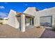 Covered patio with gravel landscaping and stucco walls at 11616 N 30Th Ln, Phoenix, AZ 85029