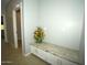 Hallway with granite-topped cabinet at 1628 E Magellan Dr, New River, AZ 85087