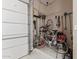 Garage with bikes and gardening tools at 18114 W Desert Sage Dr, Goodyear, AZ 85338