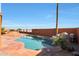 Inviting pool area with flagstone patio at 2837 N Whiting Cir, Mesa, AZ 85213