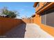 Brick paved side yard with gate and wall at 2837 N Whiting Cir, Mesa, AZ 85213