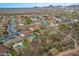 Aerial view of a luxury community with large homes and private pools at 30773 N 129Th Ave, Peoria, AZ 85383