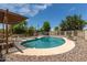 Sparkling pool with pergola and patio furniture at 3136 W Sunnyside Ave, Phoenix, AZ 85029