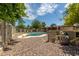 Inviting kidney-shaped swimming pool with surrounding landscaping at 3136 W Sunnyside Ave, Phoenix, AZ 85029