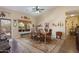 Charming dining room with rustic wood table and southwestern decor at 3818 N Kalispell Ct, Casa Grande, AZ 85122