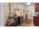 Hallway with wine rack, beverage cooler, and unique wall art at 3818 N Kalispell Ct, Casa Grande, AZ 85122