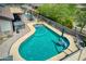 Stunning pool with surrounding patio, offering ample space for relaxation at 3818 N Kalispell Ct, Casa Grande, AZ 85122