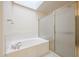 Bathroom with bathtub and shower at 4116 E Sunnyside Dr, Phoenix, AZ 85028