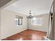 Bright dining room with hardwood floors and a chandelier at 4947 E Adobe St, Mesa, AZ 85205