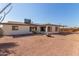 Large backyard with gravel and desert landscaping at 5804 E Dallas St, Mesa, AZ 85205