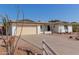 Front view of a single-story home with a neatly landscaped yard at 5804 E Dallas St, Mesa, AZ 85205