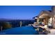 Stunning infinity pool with city and mountain views at 8060 N Mummy Mountain Rd, Paradise Valley, AZ 85253