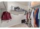 Walk-in closet with shelving and hanging rods for storage at 1061 W Descanso Canyon Dr, Casa Grande, AZ 85122