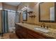 Bathroom with double sinks, granite vanity and shower/tub at 1890 W Wisteria Dr, Chandler, AZ 85248