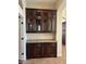 Dining area with beautiful cabinetry and granite countertops at 1890 W Wisteria Dr, Chandler, AZ 85248