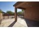 Covered patio with desert landscaping at 19539 N 260Th Ln, Buckeye, AZ 85396