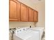 This is a close up of the Whirlpool washer and dryer in the laundry room at 263 W Rosemary Dr, Chandler, AZ 85248