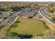 Aerial view of driving range and parking area at 26335 W Burnett Rd, Buckeye, AZ 85396